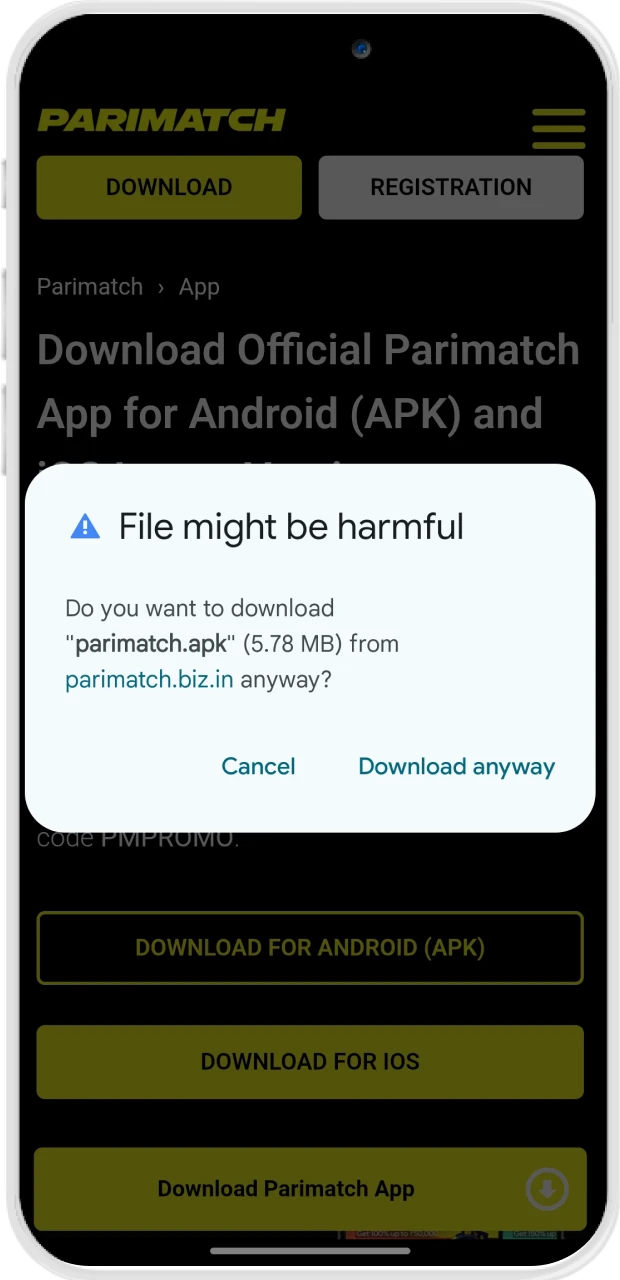 ऐप डाउनलोड करने की पुष्टि करें और थोड़ी देर प्रतीक्षा करें।
