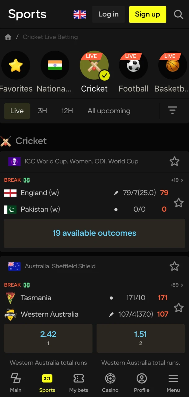 Parimatch उत्साह के साथ शीर्ष खेल आयोजनों पर दांव लगाएं।