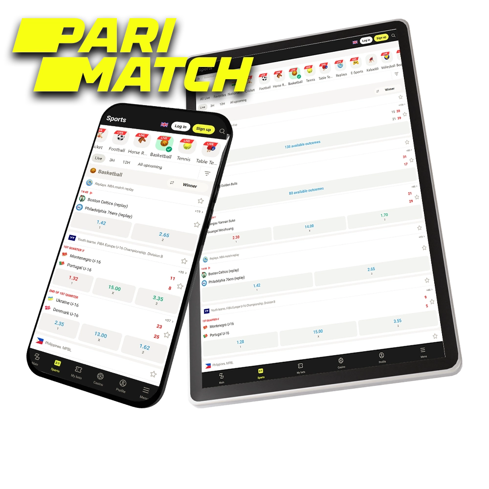 Bet on NBA and other basketball leagues with ease on Parimatch.