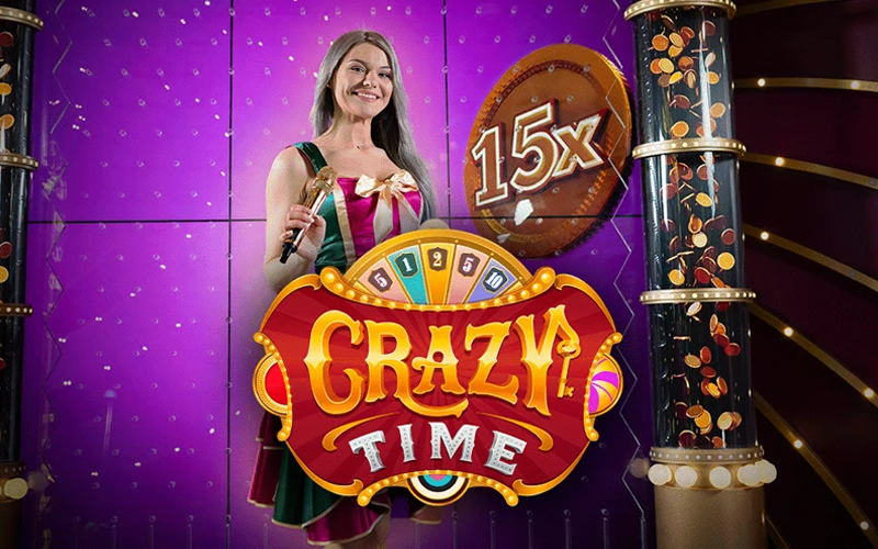 Get real money playing Crazy Time on the Parimatch Casino platform.