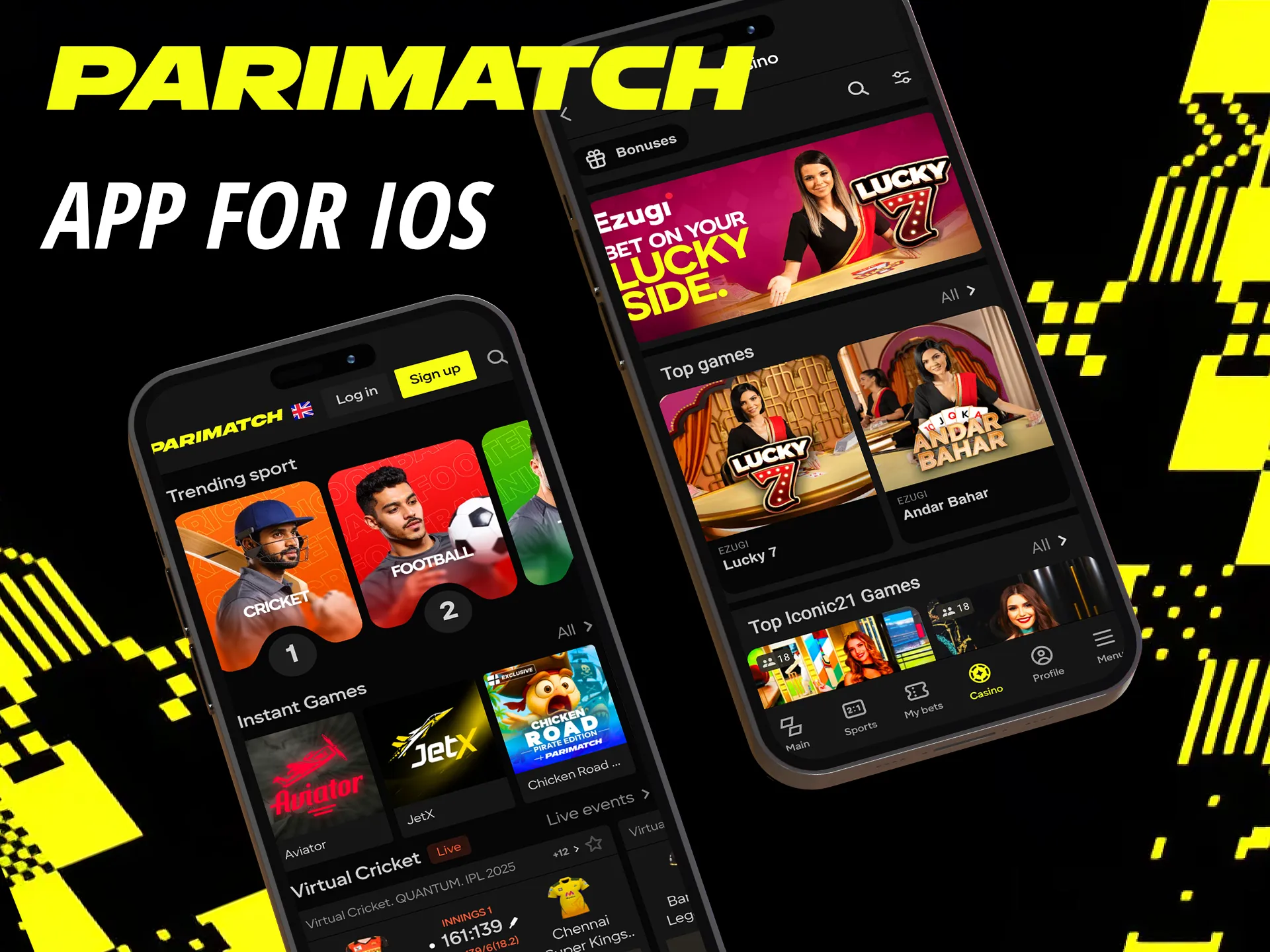 Install Parimatch for iOS now and take your casino gaming mobile.