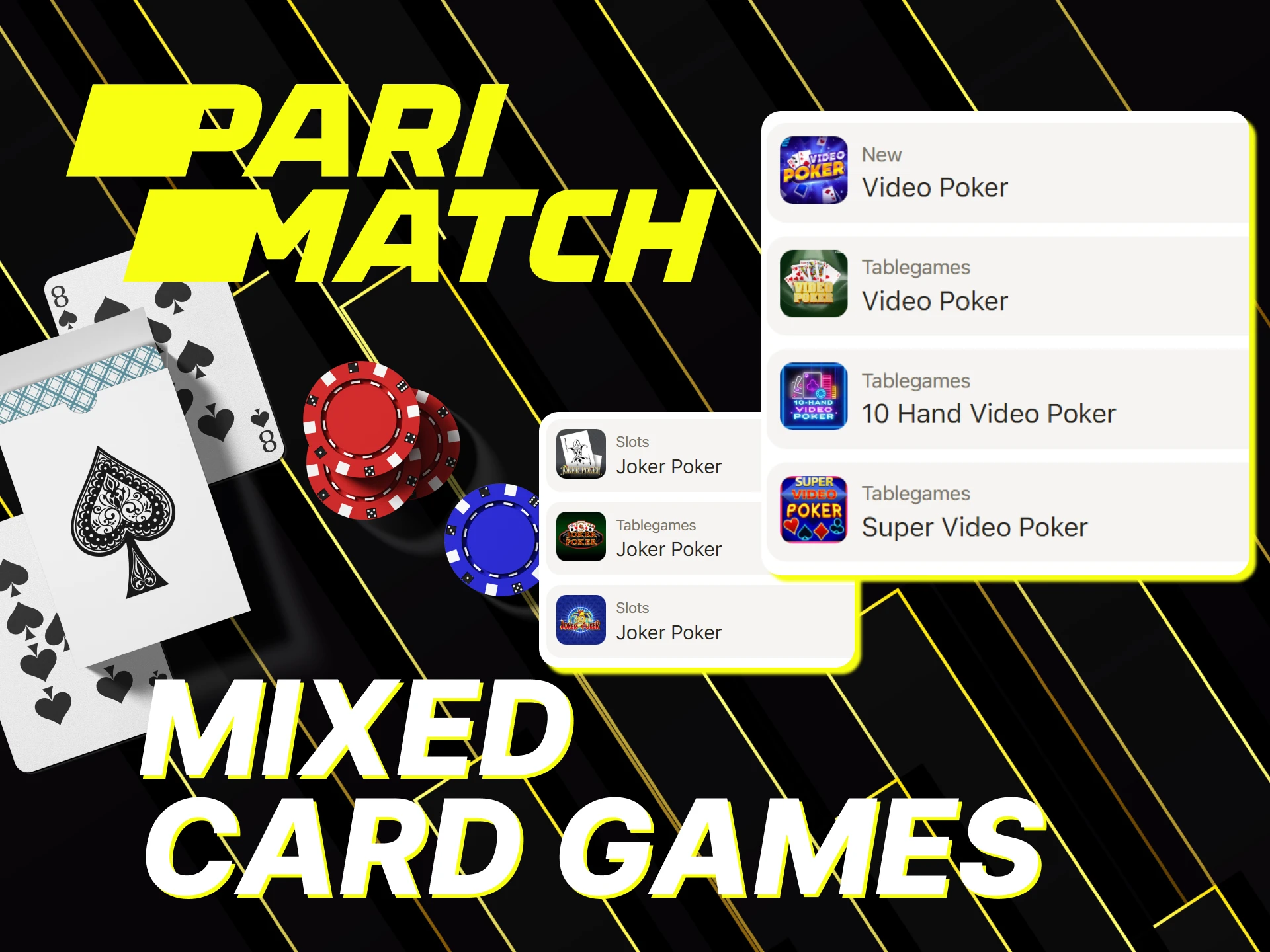 Try Mixed Poker Card Games with Parimatch.