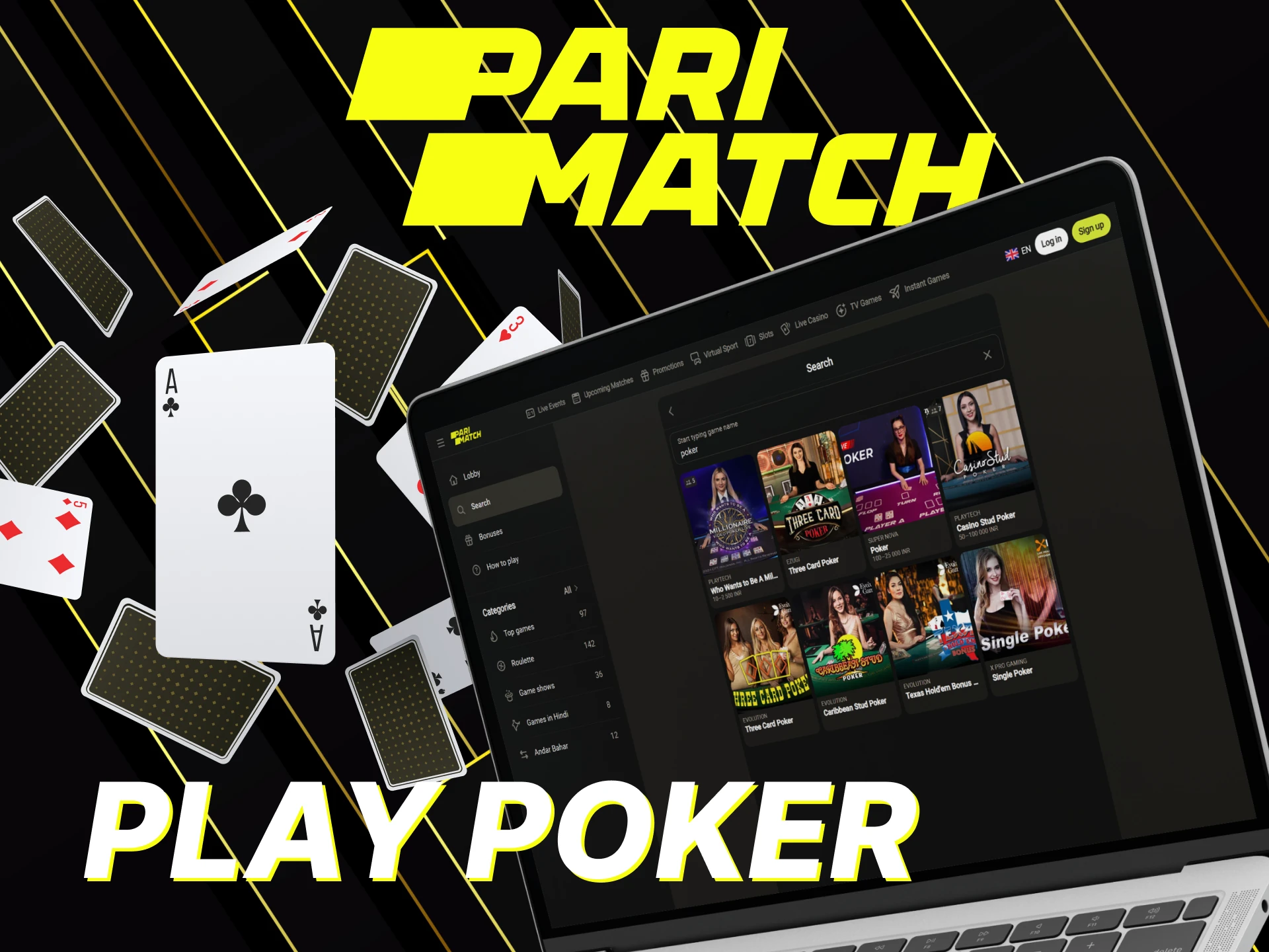 Start playing Parimatch's exciting poker games.