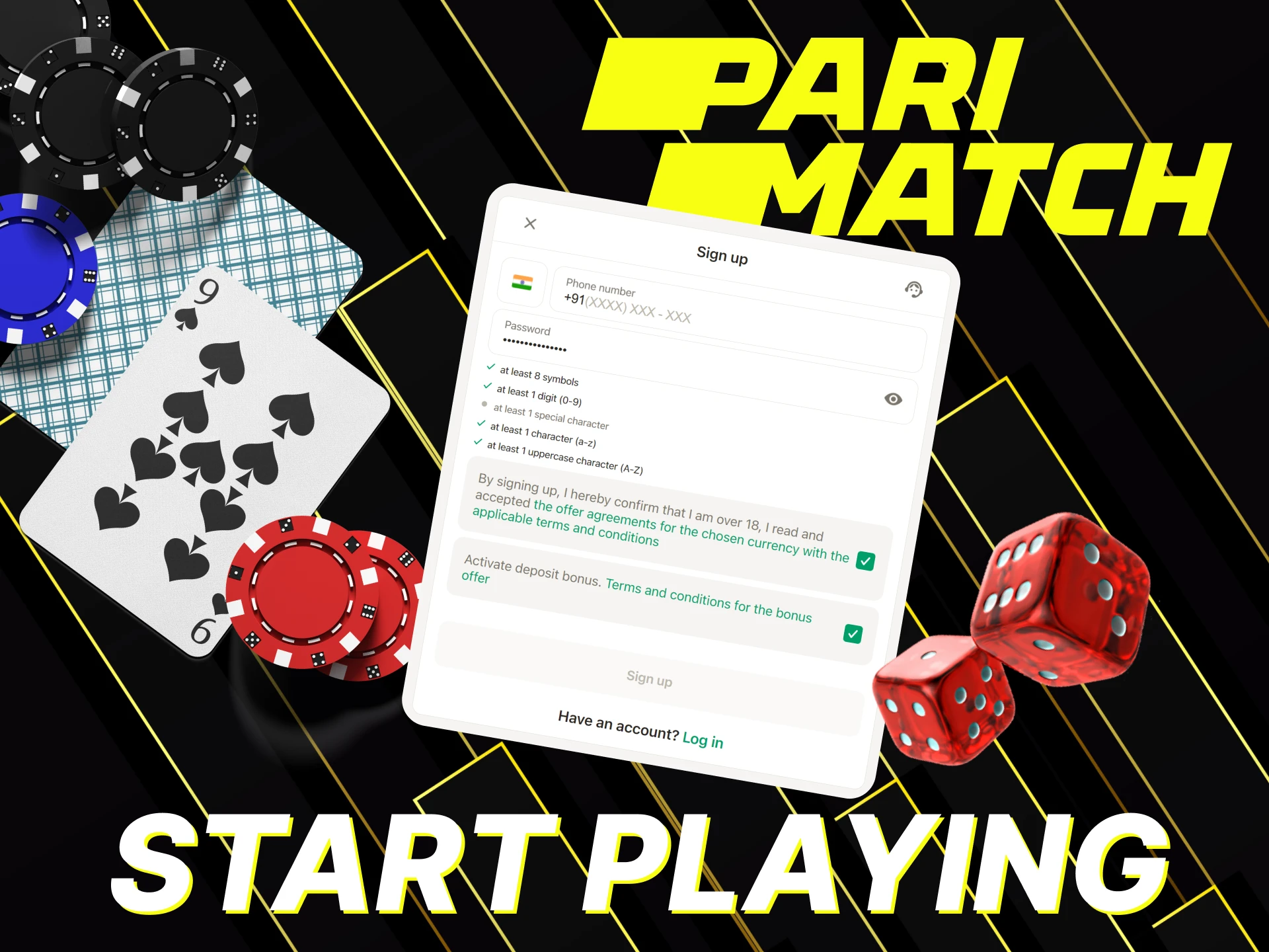 Start playing poker with Parimatch easily with these instructions.