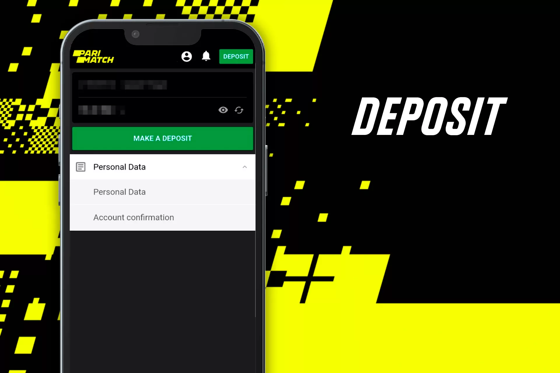 Make a deposit according to the rules of a bonus program.