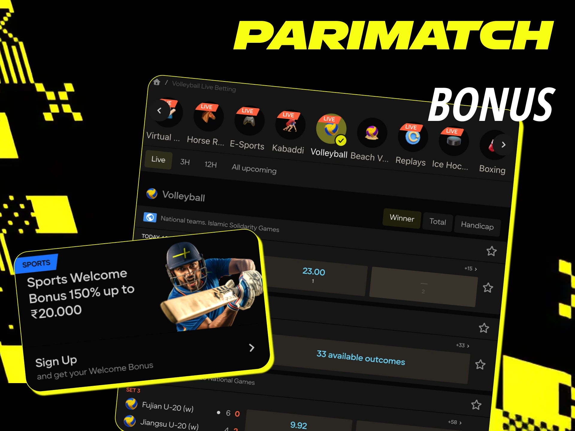 Claim your bonus and increase your chances of winning at Parimatch online casino.